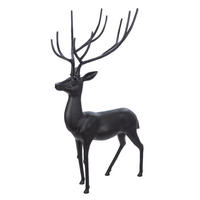 DEKOHIRSCH - Schwarz, Basics, Metall (72/126/72cm)