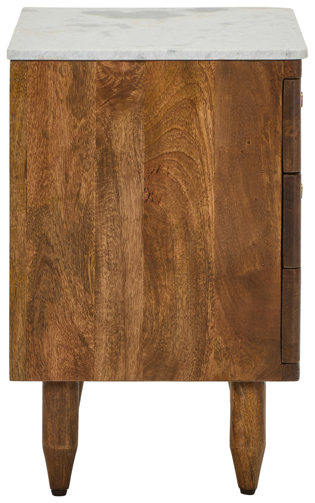 KOMMODE , 55/60/40 cm, 3 Schublade(n)  - Goldfarben/Naturfarben, Design, Holz/Stein (55/60/40cm) - Livetastic