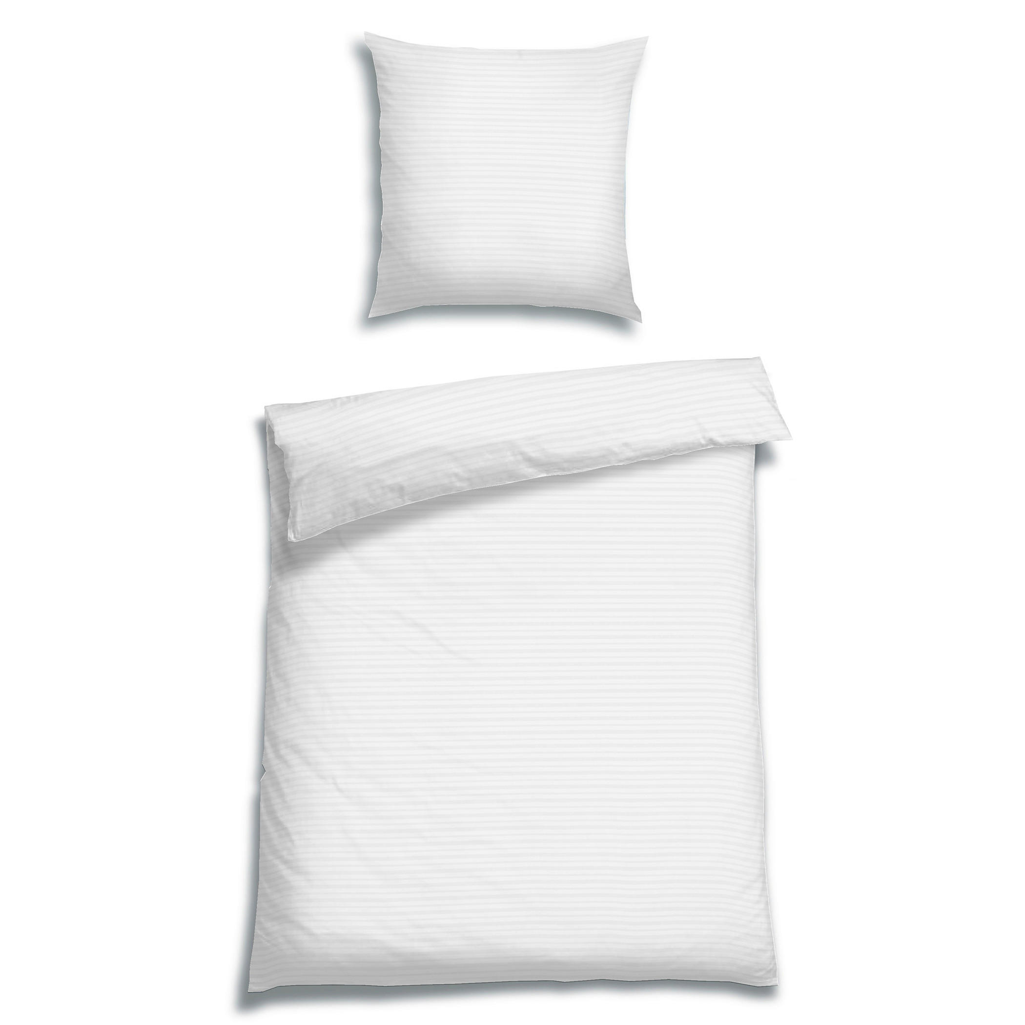 BETTWÄSCHE 2-teilig Seersucker 135/200 cm  - Weiß, Basics, Textil (135/200cm) - Florella