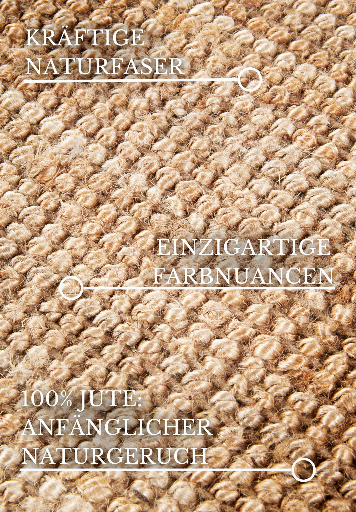 JUTETEPPICH 160/230 cm Kollektion 1791 Honig  - Honig, Basics, Textil (160/230cm) - Villeroy & Boch