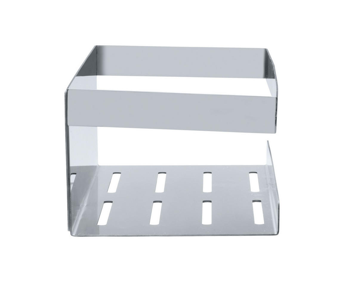 DUSCHABLAGE Metall  - Edelstahlfarben, KONVENTIONELL, Metall (25/8/11,5cm) - Schöner Wohnen