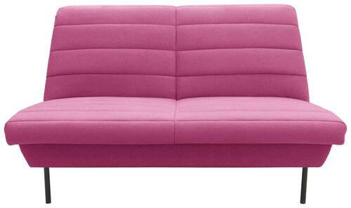 2-SITZER-SOFA in Rosa  - Schwarz/Rosa, Design, Textil/Metall (145/92/103cm) - LOOKS by W.Joop