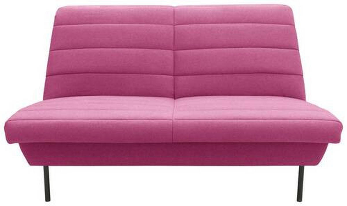 2-SITZER-SOFA Rosa  - Schwarz/Rosa, Design, Textil/Metall (145/92/103cm) - LOOKS by W.Joop