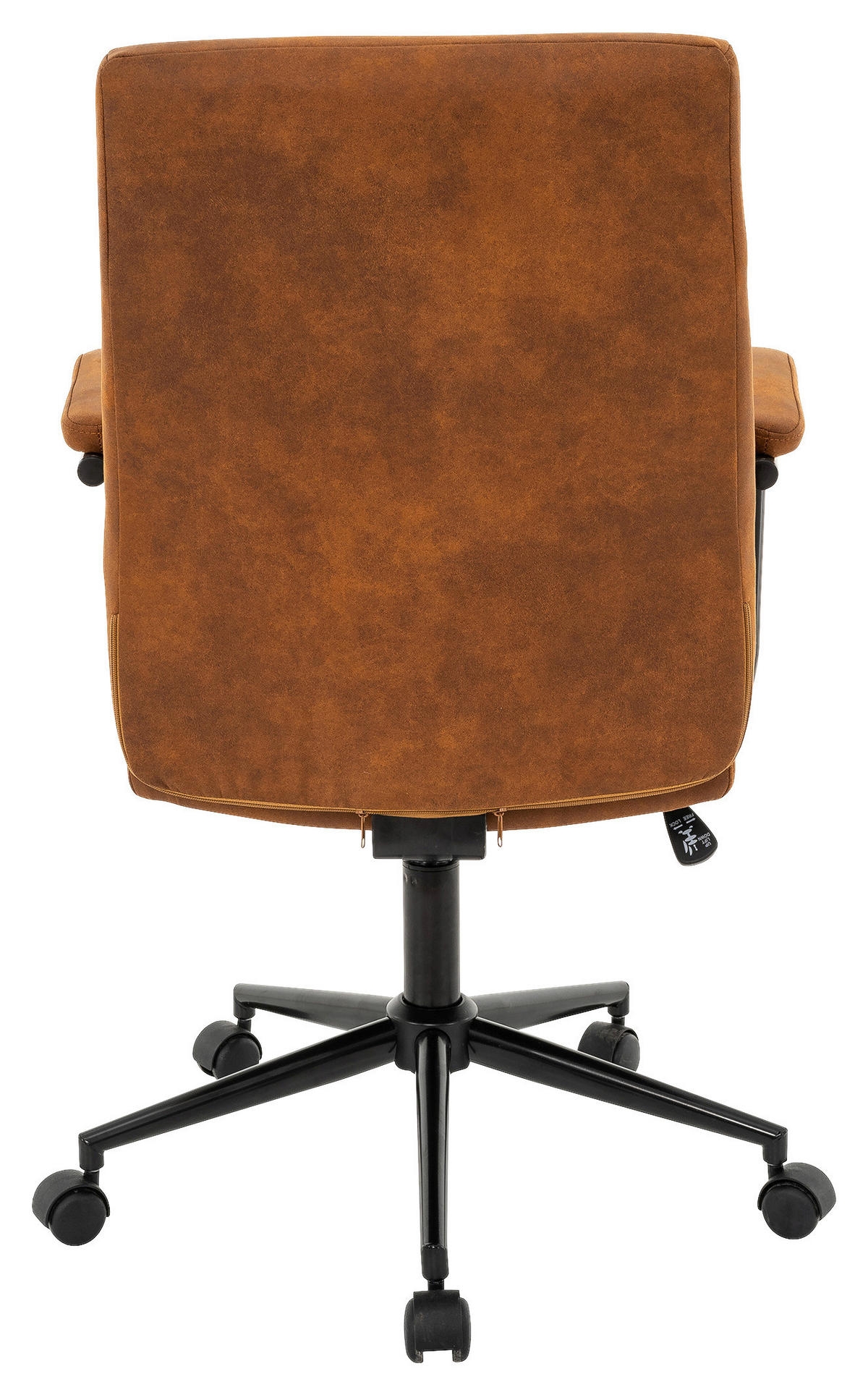 DREHSTUHL Webstoff Schwarz, Karamell  - Karamell/Schwarz, MODERN, Kunststoff/Textil (60/99-109/64cm) - MID.YOU