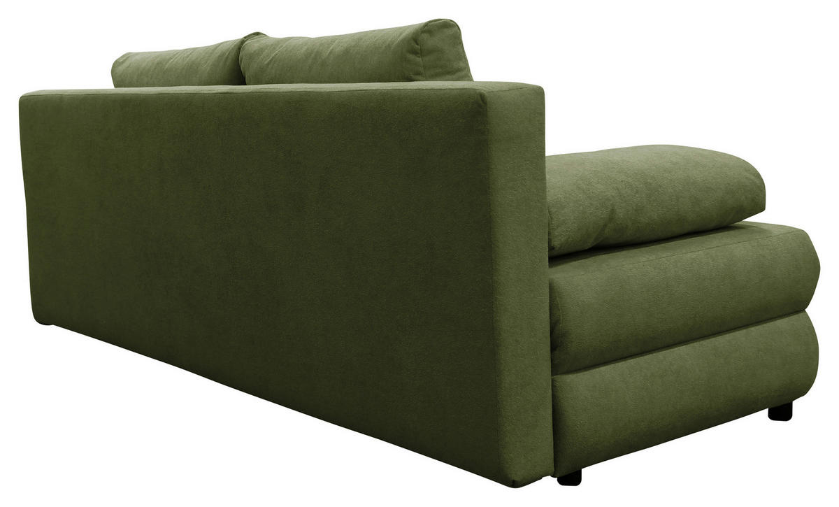 SCHLAFSOFA MELA in Chenille, Webstoff  - Schwarz, Design, Kunststoff/Textil (206/87/88cm) - P & B