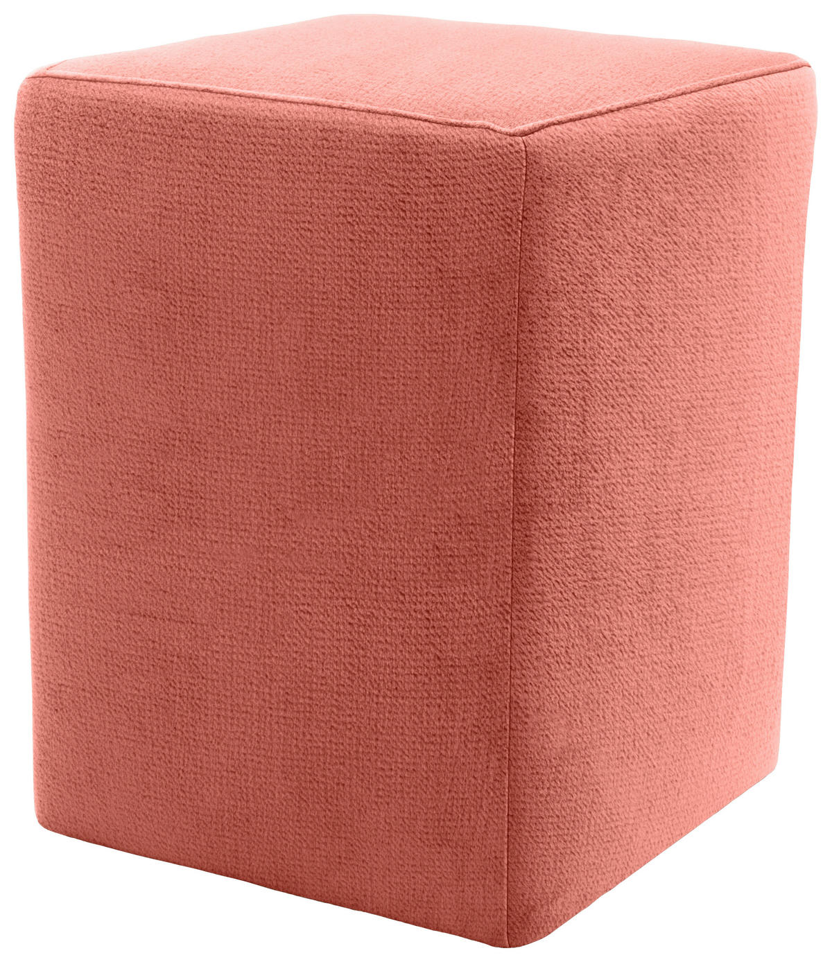 HOCKER in Textil Orange  - Silberfarben/Schwarz, Design, Kunststoff/Textil (38/47/38cm) - LOOKS by W.Joop
