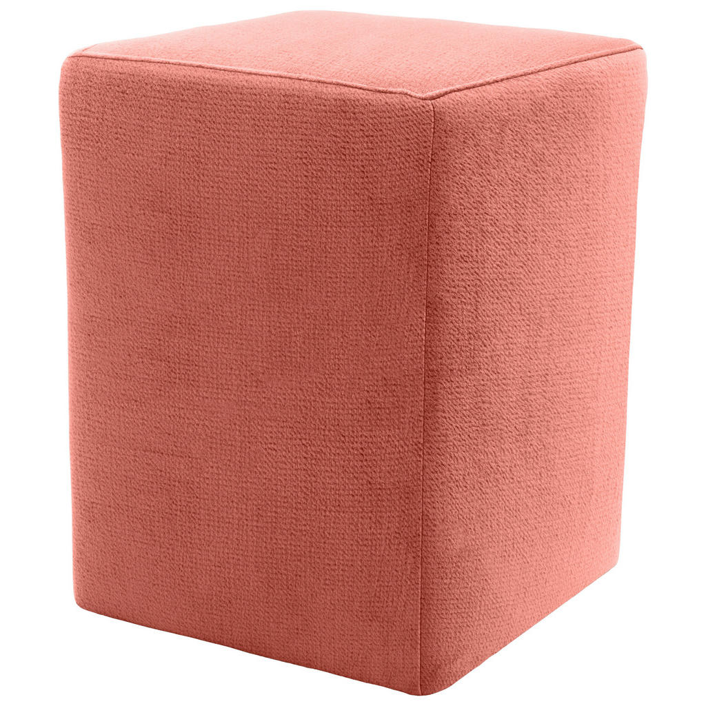 Thumbnail - Looks by W.Joop Hocker Looks XX, Orange, Textil, Uni, Füllung: Schaumstoff, quadratisch, 38x47x38 cm, Made in EU, FSC Mi...