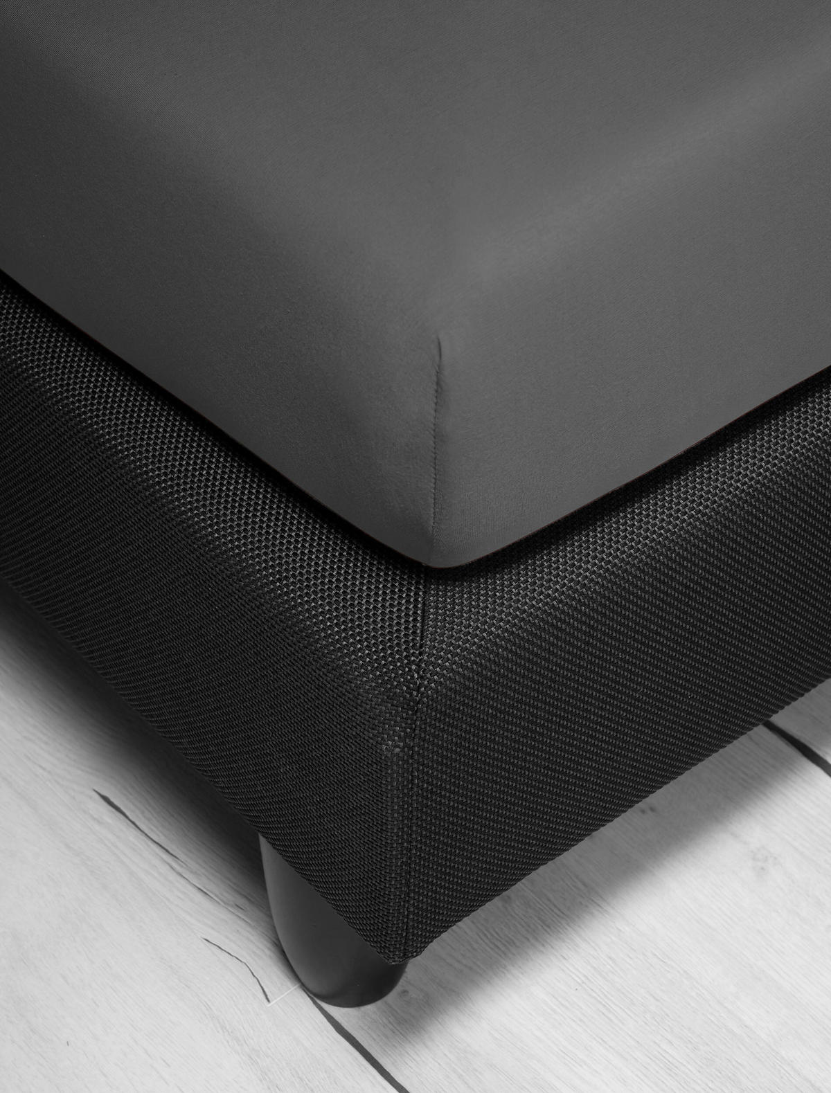 SPANNBETTTUCH Jersey  - Anthrazit, KONVENTIONELL, Textil (140-160/200cm) - Irisette