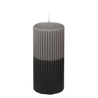 KERZE - Grau, Basics, Kunststoff (6,8/15cm) - Steinhart