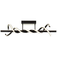 LED-DECKENLEUCHTE   - Schwarz, Design, Kunststoff/Metall (75,5/20/18cm) - Brilliant