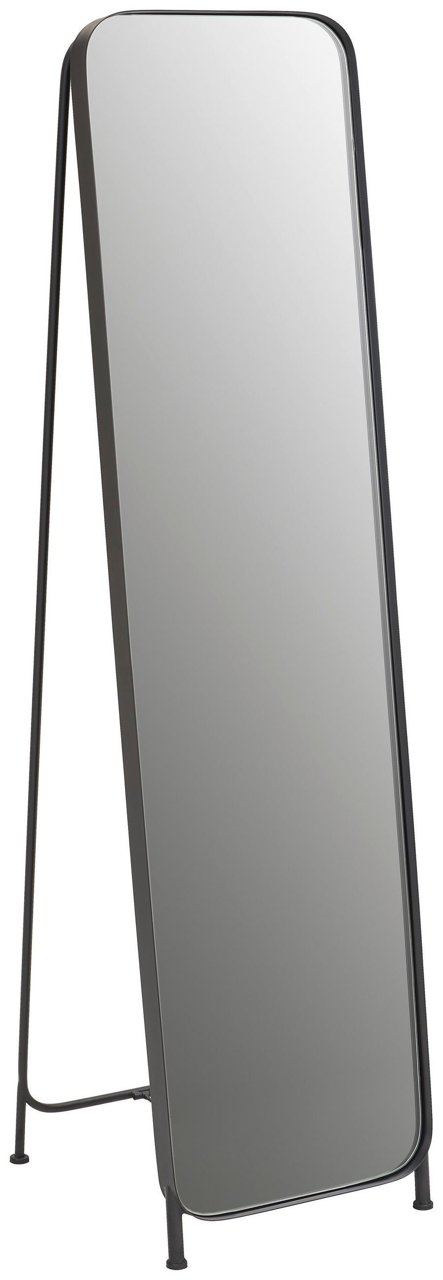 STANDSPIEGEL 41/160/4 cm, Schwarz  - Schwarz, Design, Glas/Holzwerkstoff (41/160/4cm) - Landscape