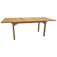 GARTENTISCH 160/210/100/75 cm Holz rechteckig  - Teakfarben, Basics, Holz (160/210/100/75cm) - Zebra 