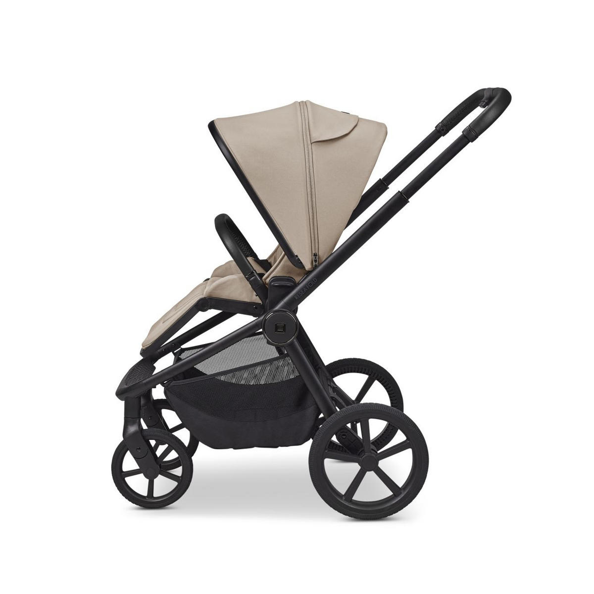 KOMBIKINDERWAGEN  Resea Fold  sand  - Sandfarben/Schwarz, Basics, Textil/Metall (116/57/94cm) - Moon