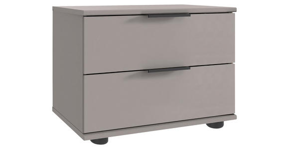 NACHTSCHRANK 52/40/38 cm  - Schwarz/Graphitfarben, Design, Holzwerkstoff/Kunststoff (52/40/38cm) - Carryhome