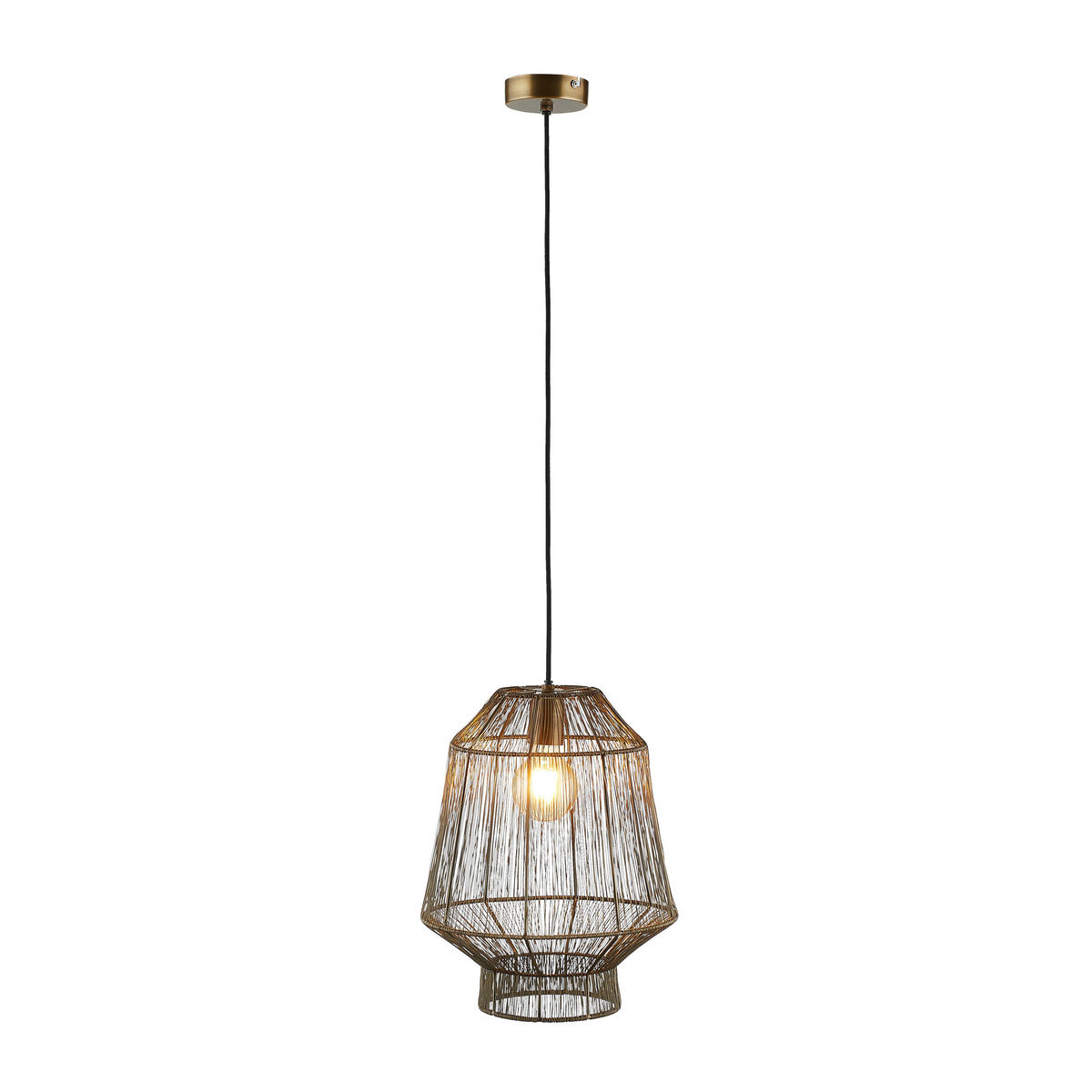 HÄNGELEUCHTE 30/38 cm   - Bronzefarben, Trend, Metall (30/38cm) - Light & Living