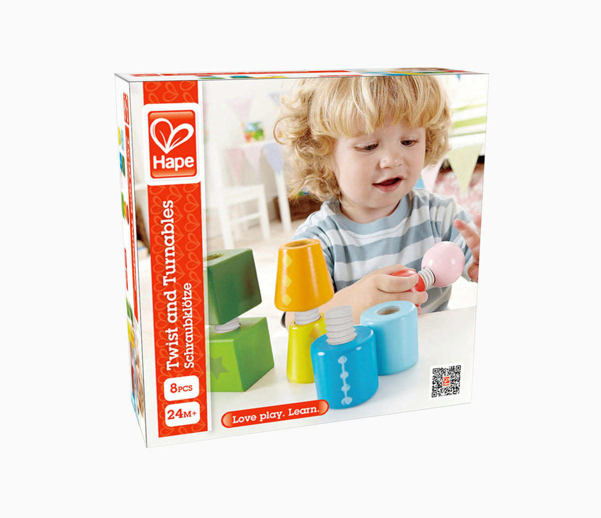 KONSTRUKTIONSSPIELZEUG - Pink/Gelb, Basics, Holz/Kunststoff (0,4kg) - Hape
