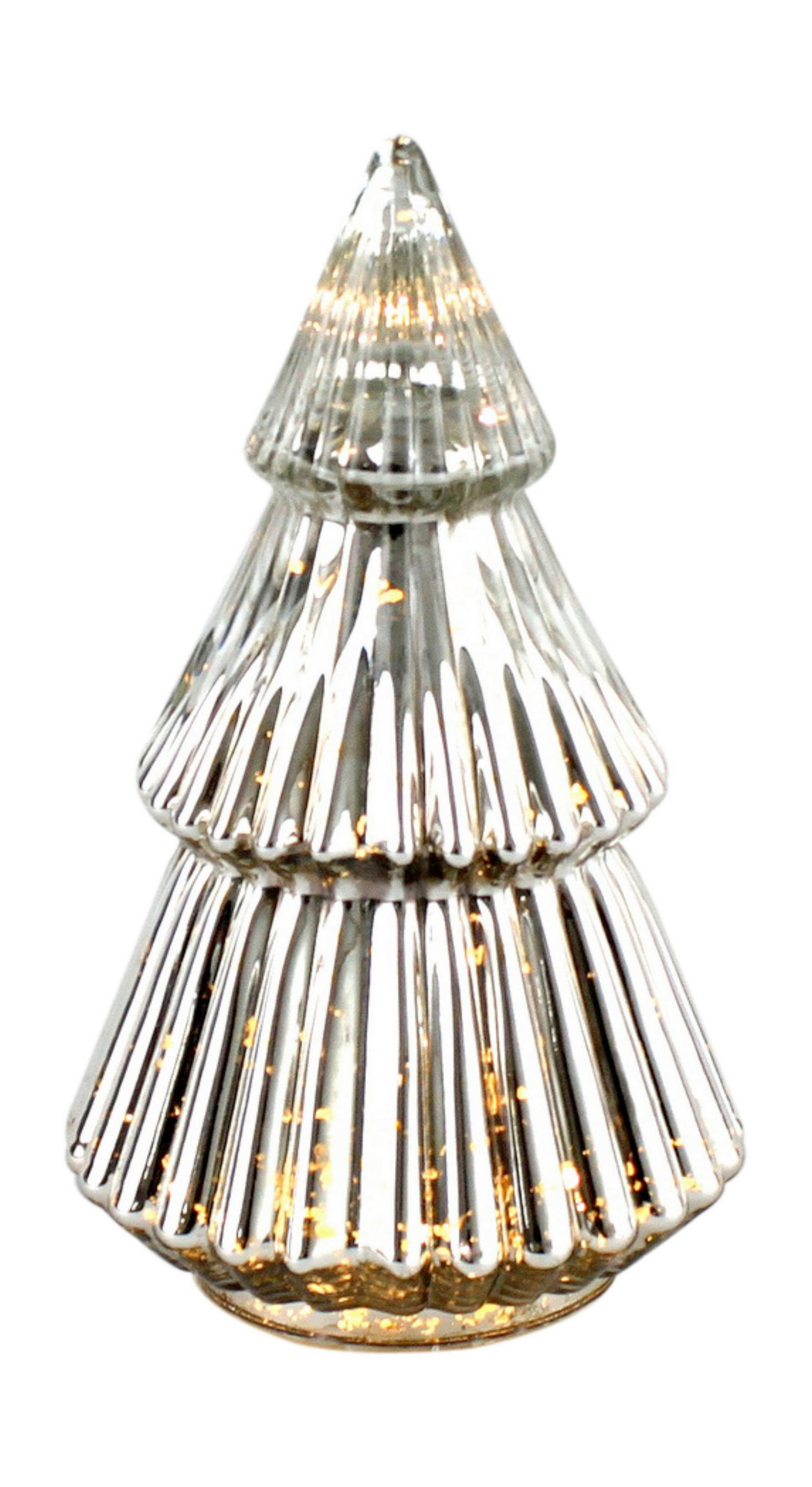 DEKOWEIHNACHTSBAUM  - Silberfarben, LIFESTYLE, Glas (16/28cm) - X-Mas