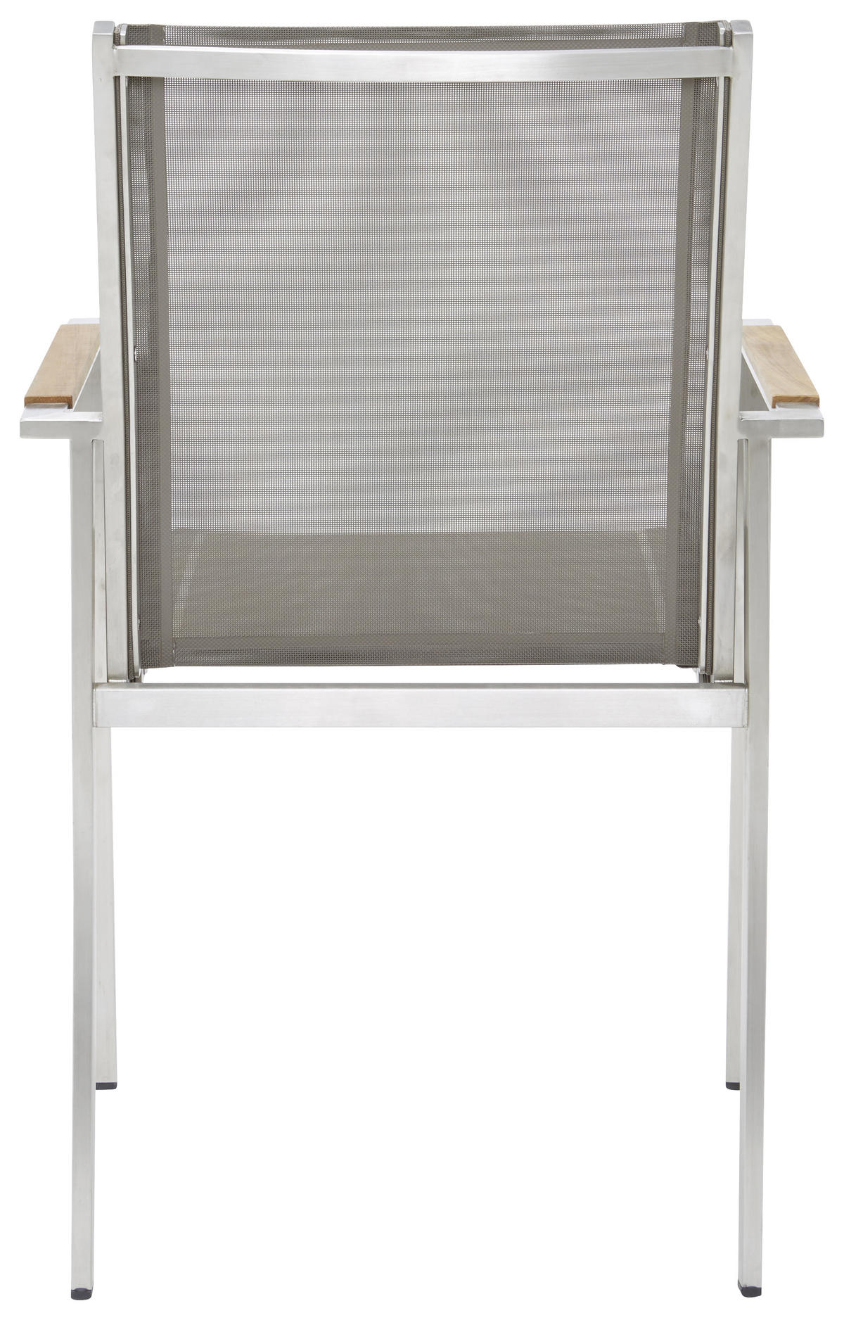 STAPELSESSEL in Metall, Textil Grau, Silberfarben  - Silberfarben/Grau, Design, Holz/Textil (57/90/63cm)
