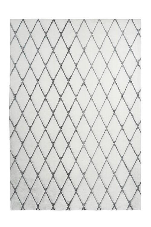 KOBEREC S VYSOKÝM VLASEM, 80/150 cm, antracitová, bílá - bílá/antracitová, Design, textil (80/150cm)