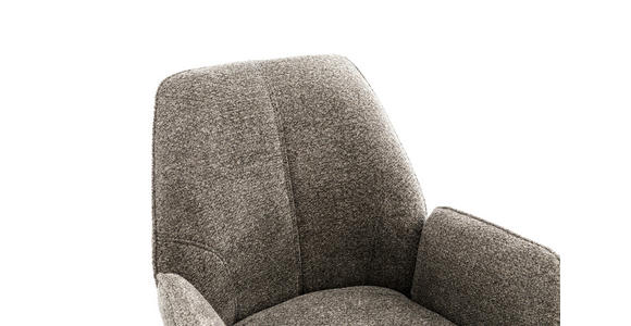 ARMLEHNSTUHL  in Eisen Struktur  - Anthrazit/Schwarz, Design, Textil/Metall (59/88/63cm) - Carryhome