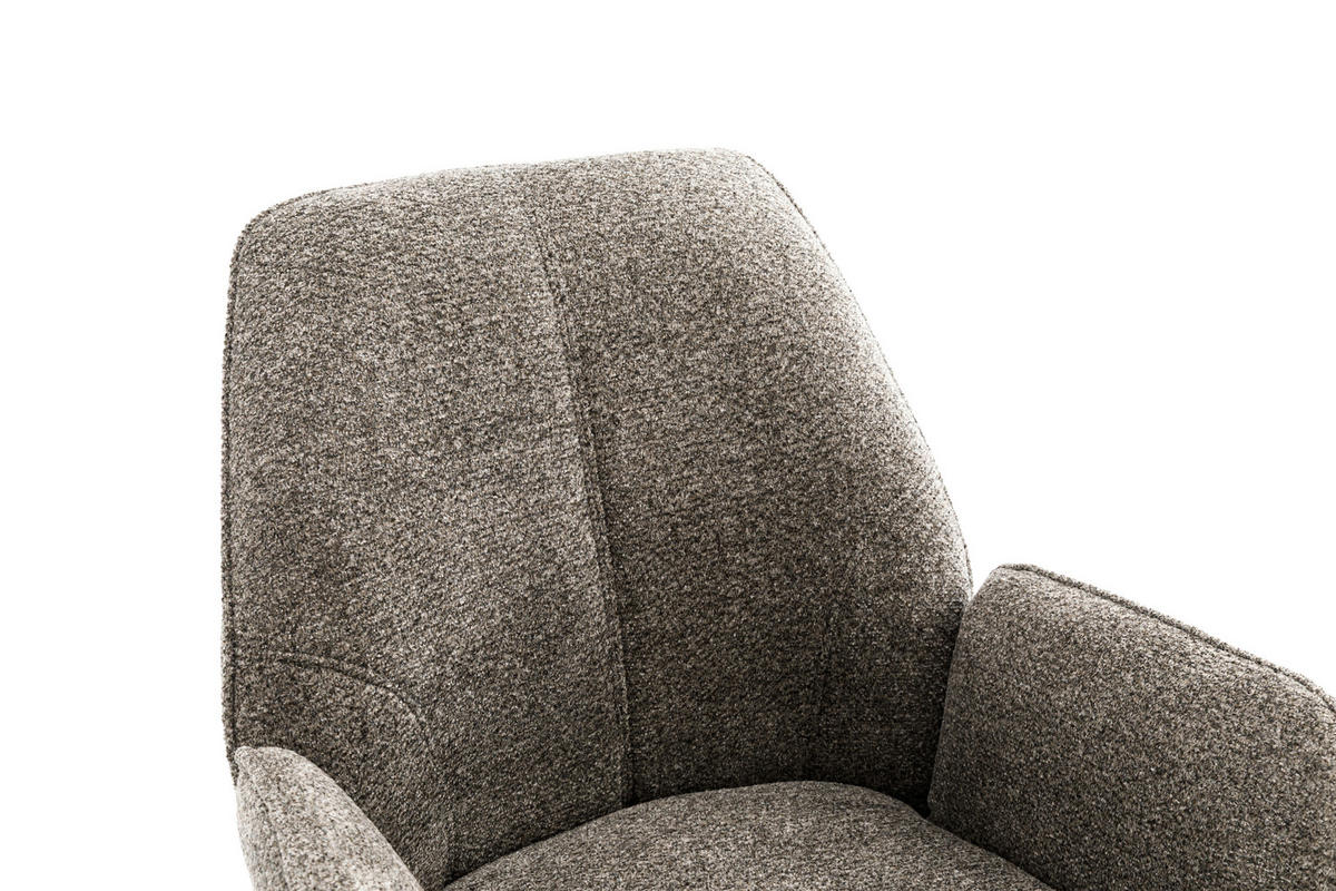 ARMLEHNSTUHL  in Eisen Struktur  - Anthrazit/Schwarz, Design, Textil/Metall (59/88/63cm) - Carryhome