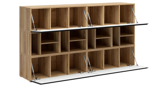 REGALELEMENT Graphitfarben, Eichefarben  135/33/40 cm  - Eichefarben/Graphitfarben, MODERN, Holzwerkstoff (135/33/40cm) - Carryhome