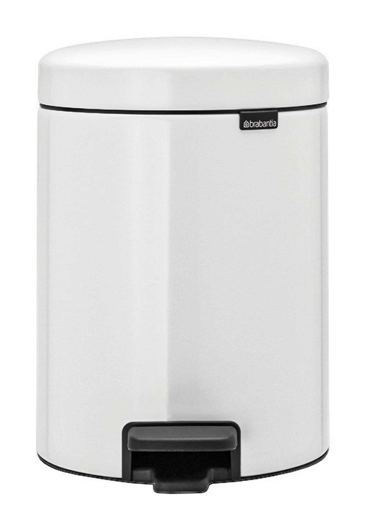 ODPADKOVÝ KOŠ  5 l - bílá, Design, kov/plast (20,5/29,1/27,2cm) - Brabantia