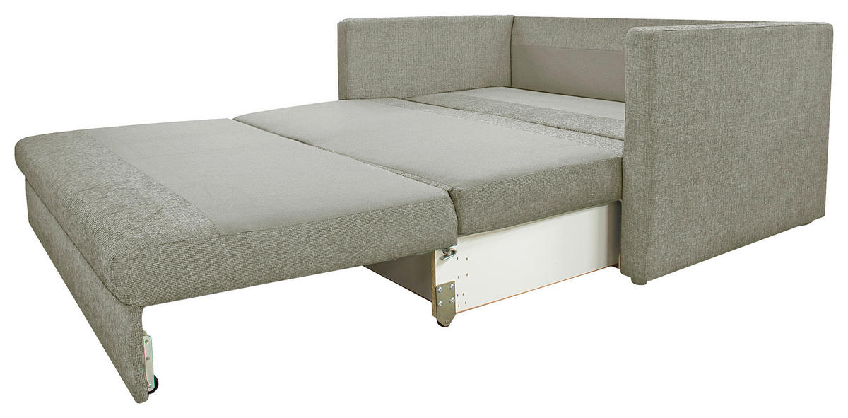 BÄDDSOFFA i greige  - greige/svart, Klassisk, textil/plast (160/85/91cm) - Best Price