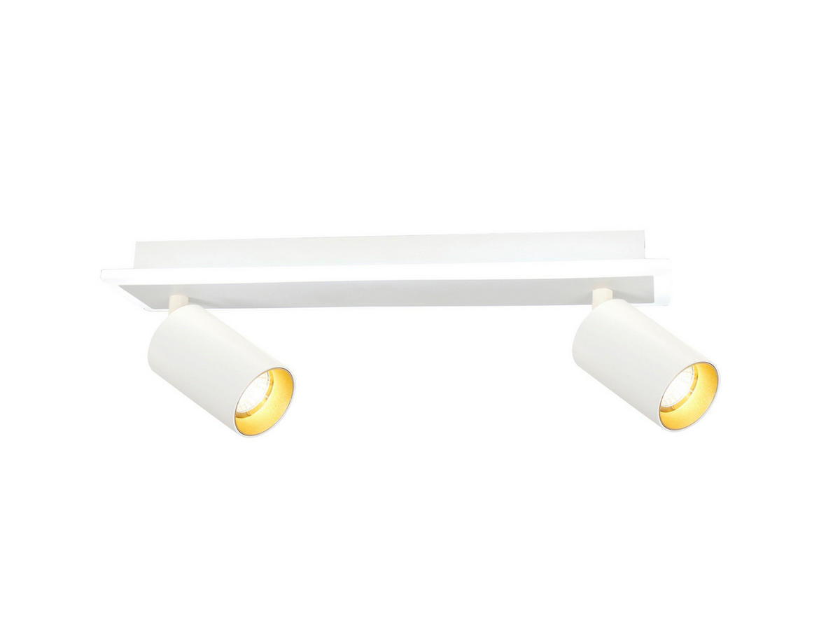 LED-DECKENSTRAHLER Parma 14/40/8 cm  - Weiß, Design, Metall (14/40/8cm)