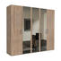 DREHTÜRENSCHRANK 5-türig Sonoma Eiche - Alufarben/Sonoma Eiche, KONVENTIONELL, Glas/Holzwerkstoff (250/216/58cm) - Hom`in