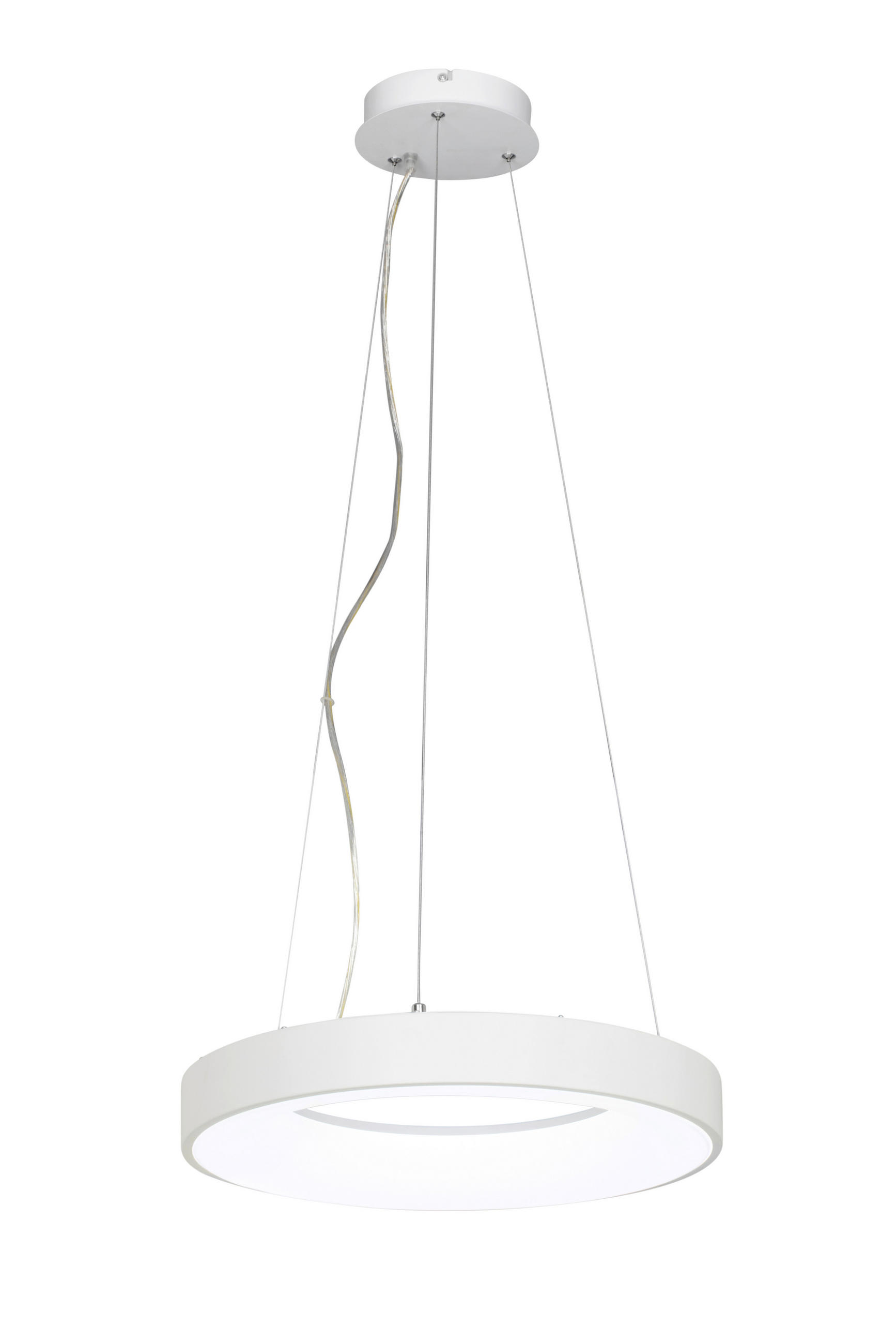 LED LUSTER  50/120 cm      - bela, Osnovno, metal/plastika (50/120cm) - Novel
