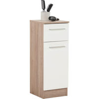 UNTERSCHRANK in   - Chromfarben/Weiss, Design, Holzwerkstoff (30/81/33cm) - Xora