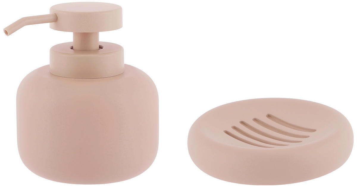 TVÅLPUMP plast  - sandfärgad, Trend, plast (10cm) - Homeware