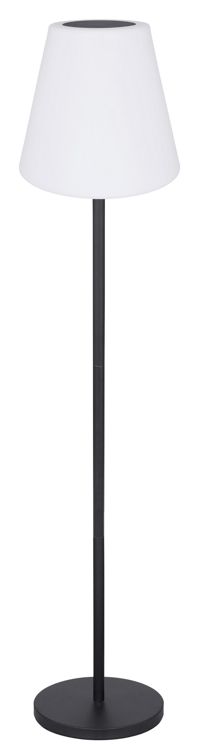 SOLCELLSLAMPA - vit/opal, Basics, metall/plast (34/150cm) - Globo