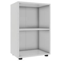 REGAL  49/74/32 cm Weiss  - Weiss/Schwarz, Modern, Holzwerkstoff/Kunststoff (49/74/32cm) - MID.YOU