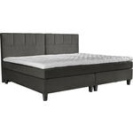 BOXSPRINGBETT 200/200 cm  in Dunkelgrau  - Dunkelgrau, Trend, Holz/Textil (200/200cm) - Esposa