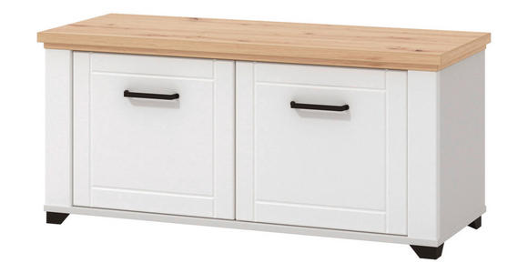 GARDEROBE 5-teilig  in 260/194,5/41 cm  - Weiß/Eiche Artisan, Basics, Holzwerkstoff (260/194,5/41cm) - Carryhome