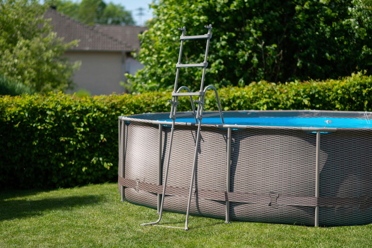 POOL PGP2Q01542D 457/106 cm  - Braun, KONVENTIONELL, Kunststoff (457/106cm)