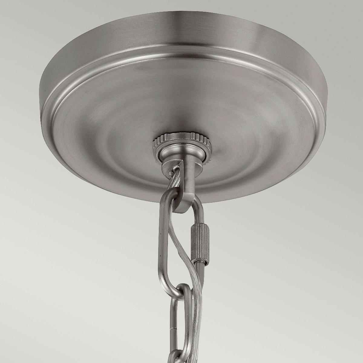 KRONLEUCHTER 48.3/55.3 cm    - Nickelfarben, Basics, Glas/Metall (48.3/55.3cm) - Elstead Lighting