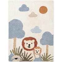 KINDERTEPPICH 140/200 cm Snuggle Lionel Tier  - Blau/Multicolor, Basics, Kunststoff/Textil (140/200cm) - Hanse Home