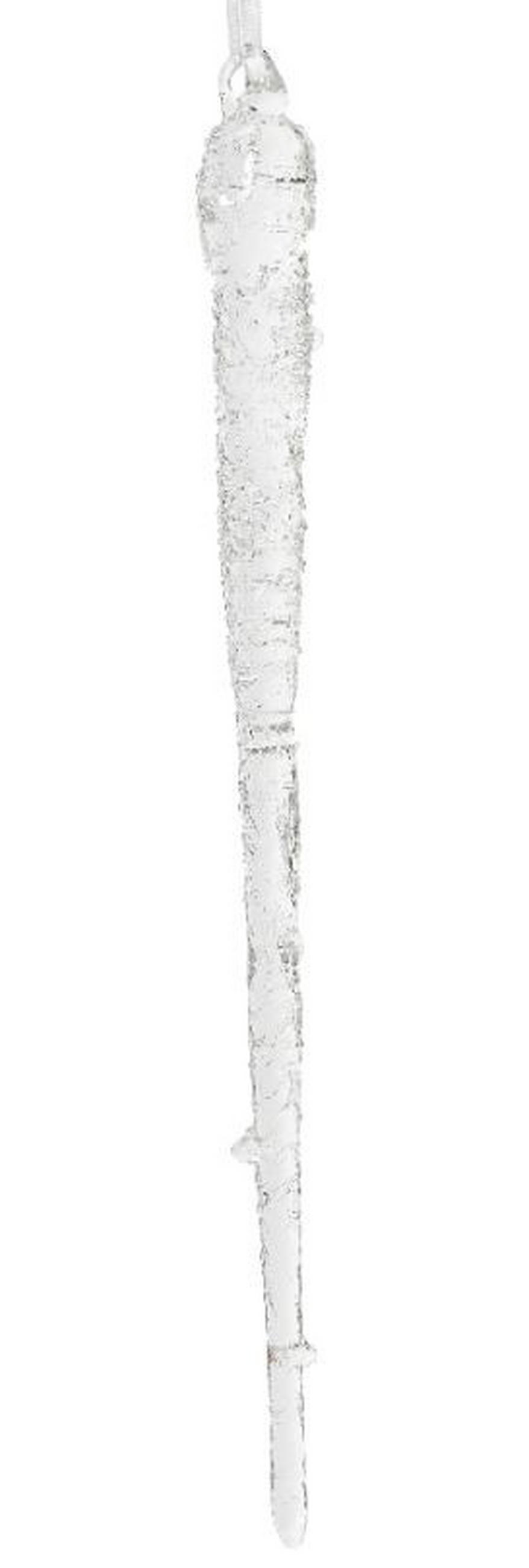 DÍSZ JÉGCSAP - áttetsző, Basics, Üveg (2/2/20cm)