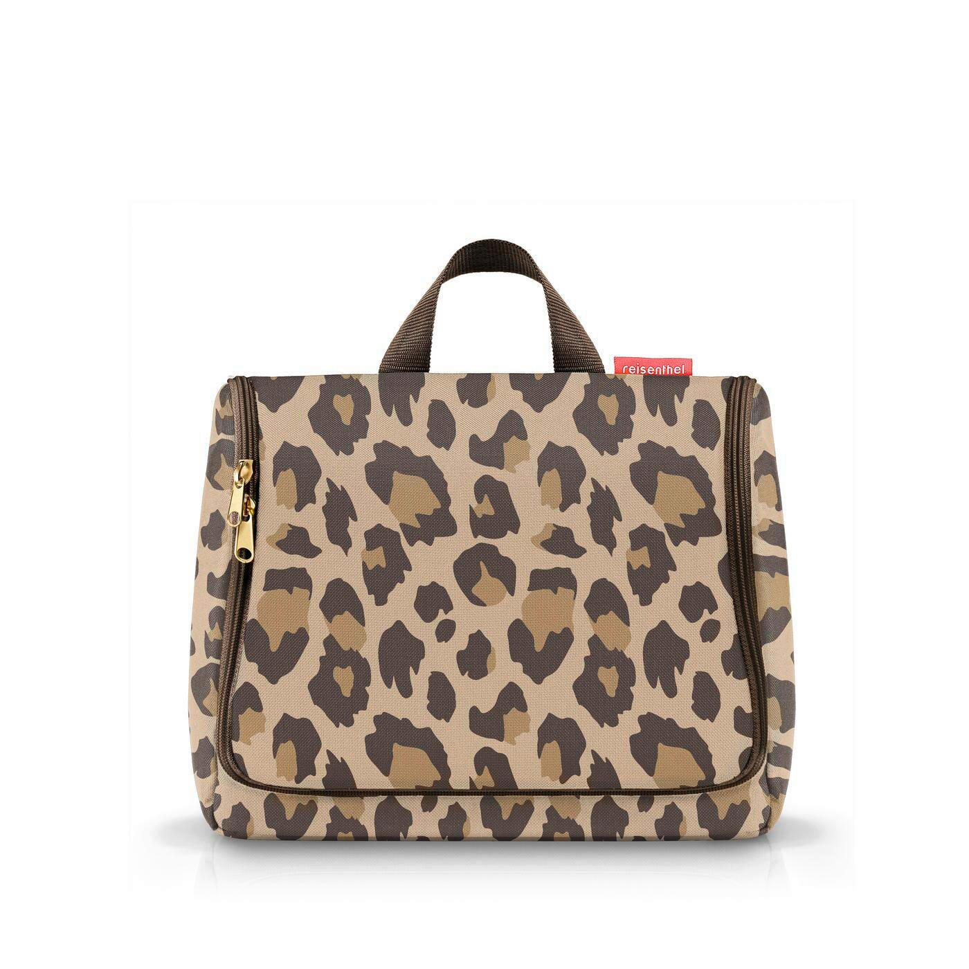 Reisenthel Kosmetiktasche Toiletbag XL leo macchiato Braun, Schwarz 28x25x10 cm
