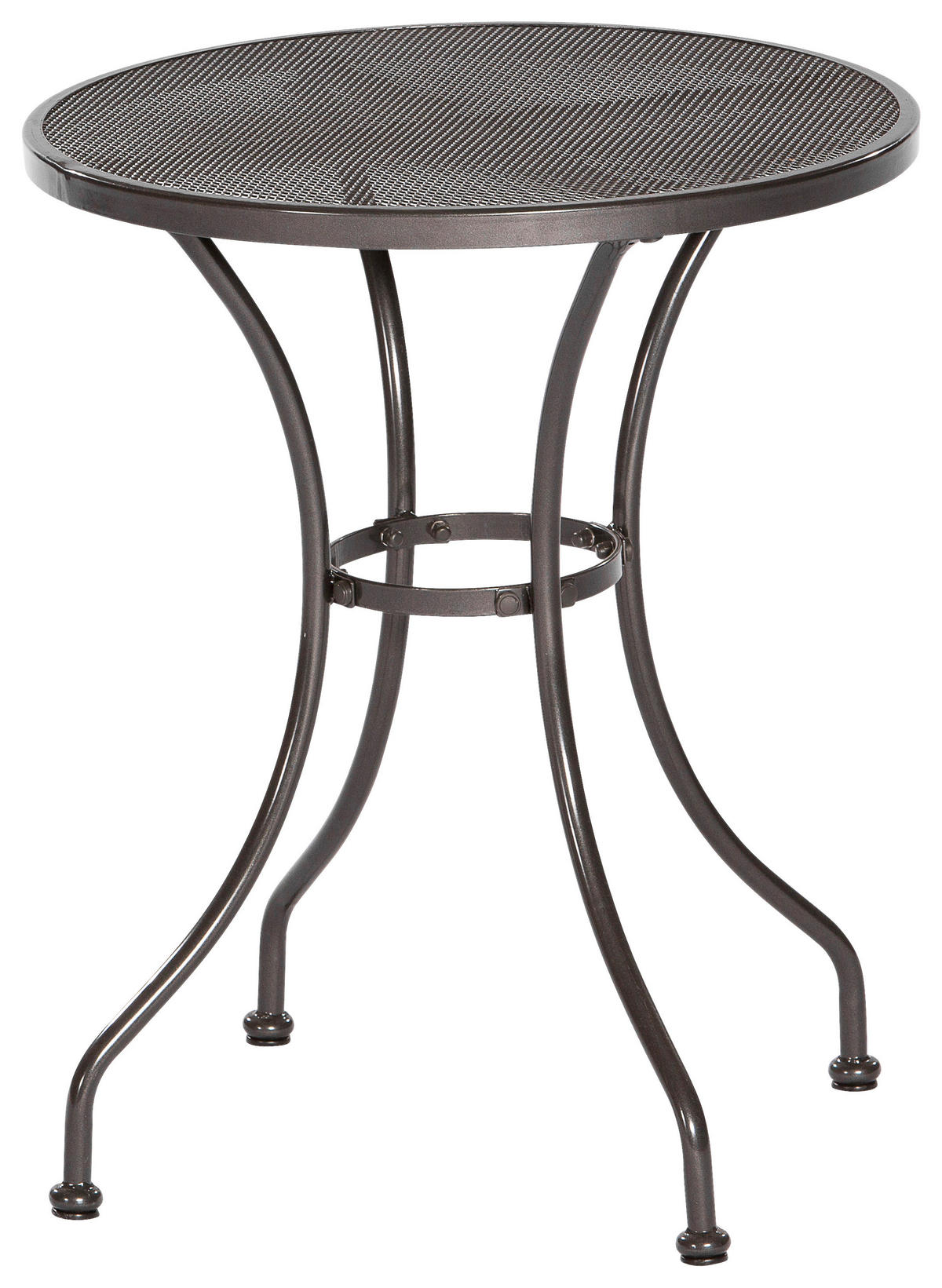 GARTENTISCH Metall Graphitfarben rund  - Graphitfarben, MODERN, Metall (60/60/75cm) - Gardenson