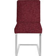 SCHWINGSTUHL  in Stahl Chenille  - Chromfarben/Rot, Design, Textil/Metall (46/92/60cm) - Dieter Knoll