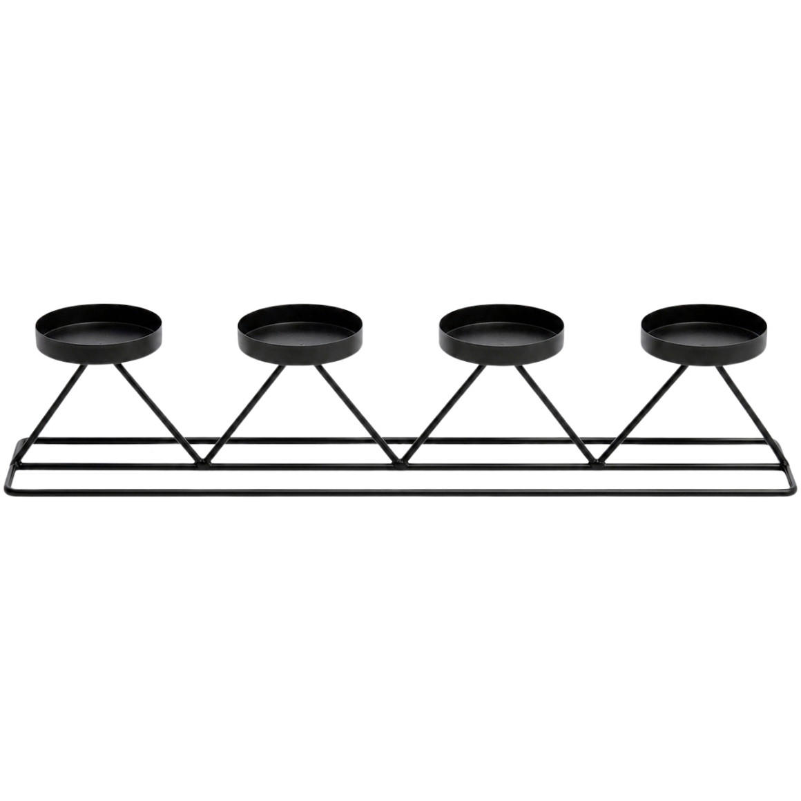 SVIJEĆNJAK  metal   - crna, Basics, metal (60/9/12cm)