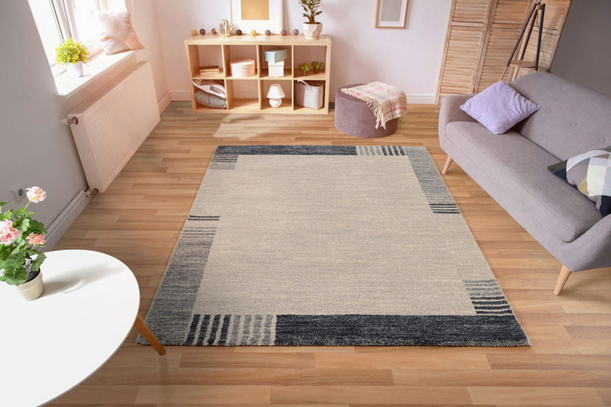 WEBTEPPICH 65/130 cm Palazzo Lobo Blau, Grau  - Blau/Grau, KONVENTIONELL, Textil (65/130cm) - Novel