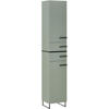 HOCHSCHRANK 35/194/33 cm  - Schwarz/Grün, LIFESTYLE, Holzwerkstoff/Kunststoff (35/194/33cm) - home24