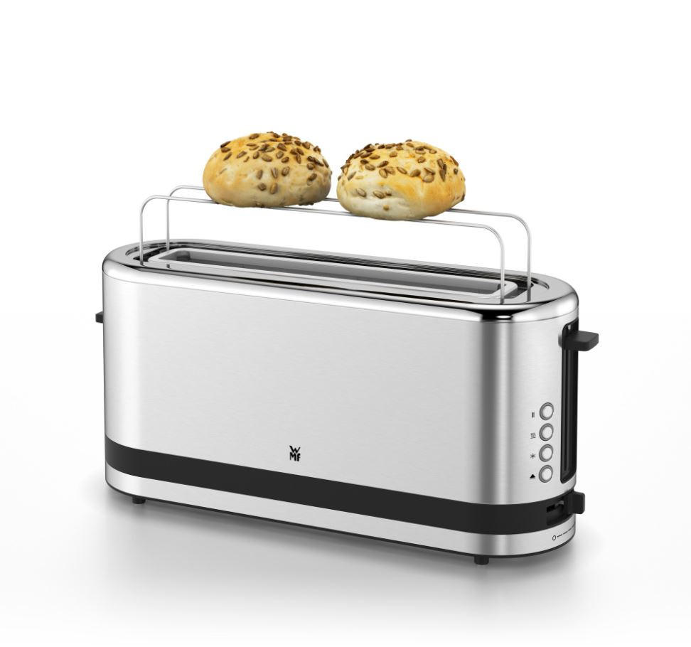 TOASTER Küchenminis Langschlitz  - Edelstahlfarben/Schwarz, Basics, Metall - WMF