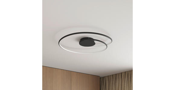 LED-DECKENLEUCHTE 67/10 cm - Schwarz, LIFESTYLE, Kunststoff/Metall (67/10cm) - Novel