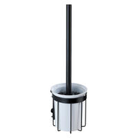 WC-BÜRSTENGARNITUR - Schwarz, Basics, Kunststoff/Metall (12/36/11cm) - Wenko